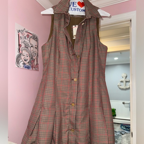 ANTHROPOLOGIE mini dress button down - Picture 3 of 4